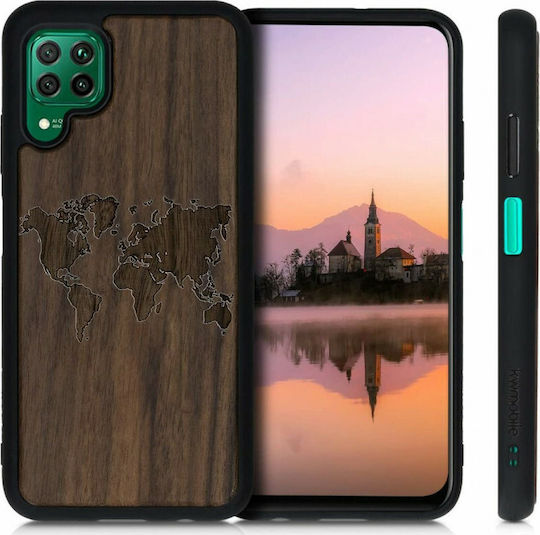 KWmobile Umschlag Rückseite Hölzern Braun (Huawei P40 Lite)