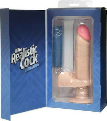 Doc Johnson The Realistic Cock Vibrating Realistisch Vibrator 15.2cm Flesh