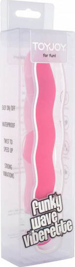 ToyJoy Funky Wave Classic Vibrator 18cm Pink