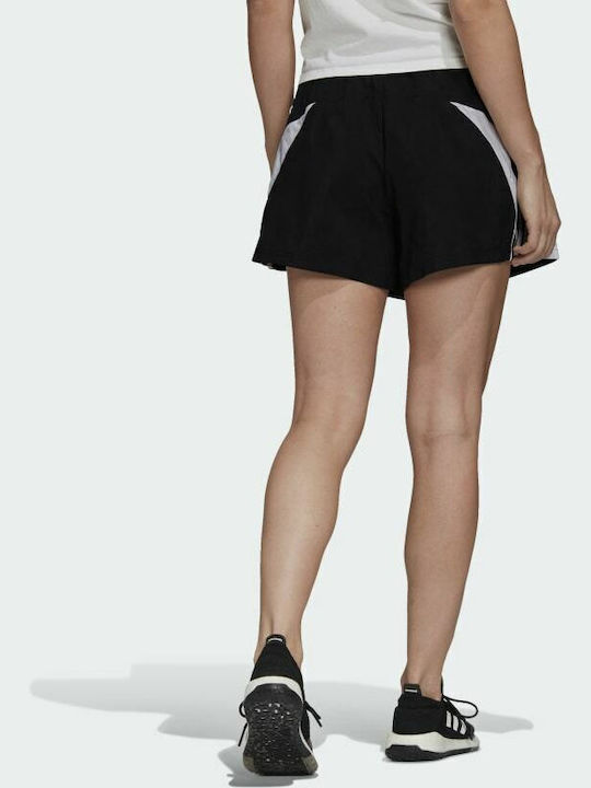 Adidas Colorblocked 3-Stripes Women's Sporty Shorts Black