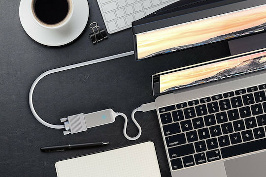 Satechi Μετατροπέας USB-C male σε VGA female Ασημί 1τμχ ST-TCVGAS