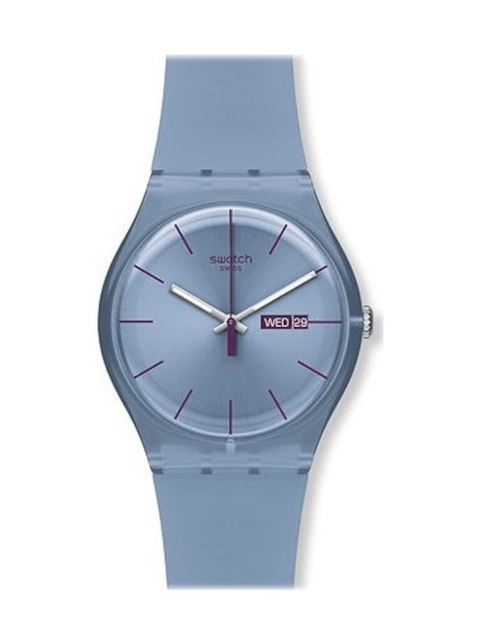 Swatch Rubber Strap Light Blue 19.5mm