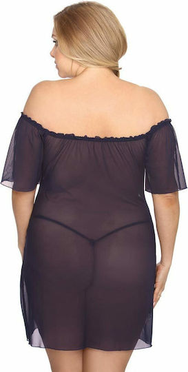 Anais Apparel Venea Plus Size Babydoll Black