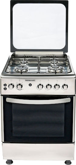Thermogatz TG 2020 Κουζίνα Υγραερίου 64lt με Εστίες Υγραερίου Π60εκ. Inox