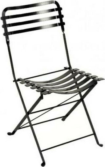 Zappeion Chair Metallic Black 45x56x84cm