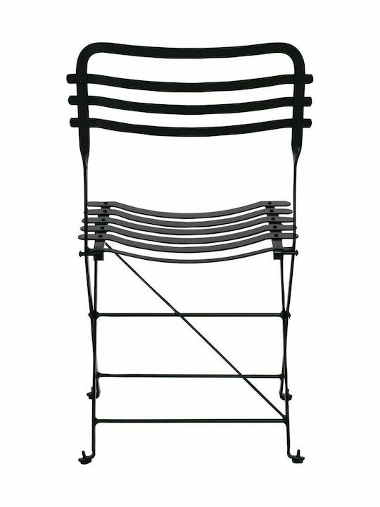 Zappeion Chair Metallic Black 45x56x84cm