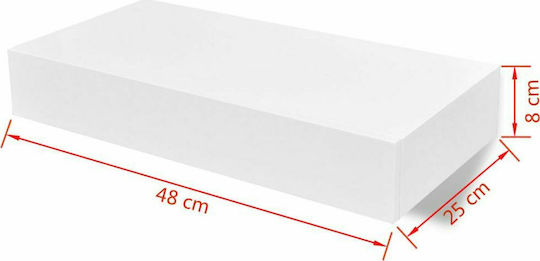 White Shelf 48x25x8cm