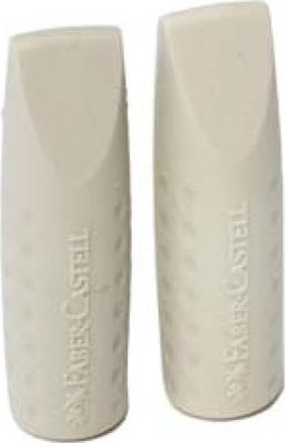 Faber-Castell Eraser Set for Pencil and Pen Grip 2001 2pcs Gray