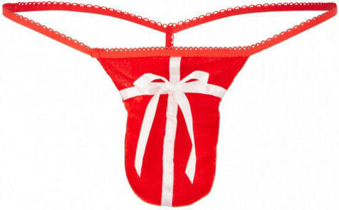 Svenjoyment Underwear String with Satin Bow Red 21803163151