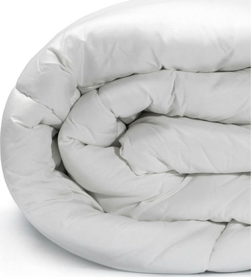 Vesta Home Πάπλωμα Μονό Μάλλινο 160x230εκ. Camel Λευκό 350 GSM 11.5 togs