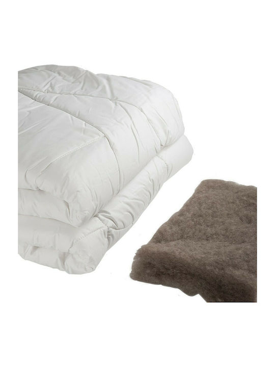 Vesta Home Пухено Единично Вълнено 160x230бр Camel Бял 350 г/м²Gsm 11.5 togs Togs
