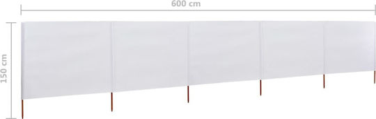 vidaXL Fabric Fence Panel 1.2x6m