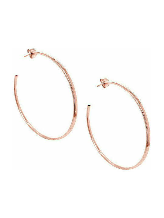 Vogue Earrings Hoops made of Silver Gold Plated 0370202