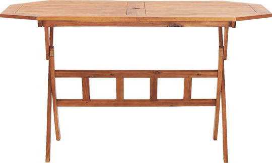 Table Foldable 135x85x75cm Brown Table Foldable 135x85x75cm Brown