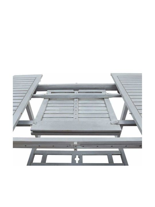 Tisch Ausziehbar Gray 150x100x74cm