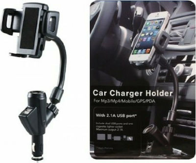 Mobile Phone Holder Car with Adjustable Hooks Black