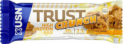 USN Trust Crunch Μπάρα με 20gr Πρωτεΐνης & Γεύση White Chocolate Cookie Dough 12x60gr