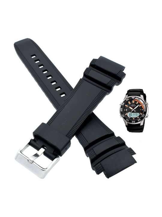 Casio Rubber Strap Black 20mm