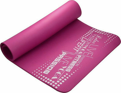 Lifefit Exclusive Στρώμα Γυμναστικής Yoga/Pilates Ροζ (100x58x1cm)