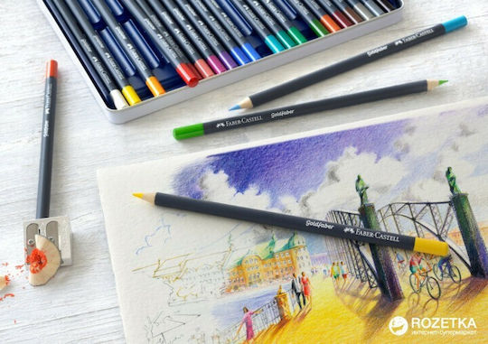 Faber-Castell Комплект цветни моливи в кутия 24бр Пакет от 1 опаковки