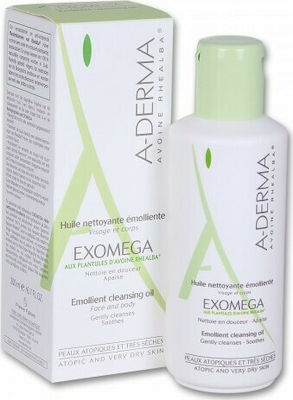 A-Derma Exomega Cleansing Oil for the Body Suitable for Atopic Skin 200ml