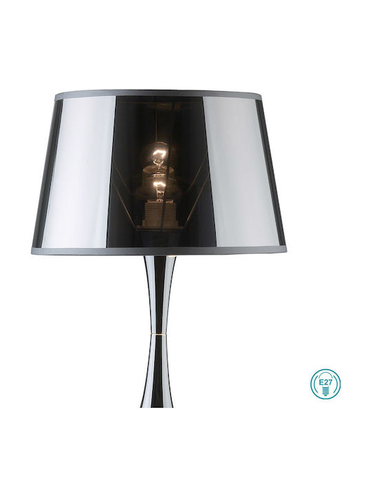 Ideal Lux Μεταλλικό Πορτατίφ για Ντουί E27 με Μαύρο Καπέλο και Βάση