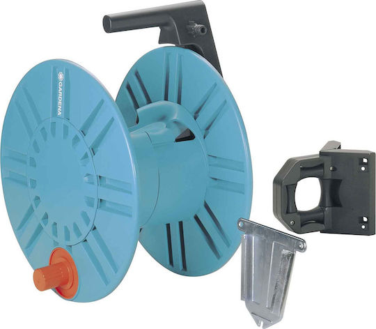 Gardena Classic Wall Mounted Hose Reel Without Hose With Rewind Handle