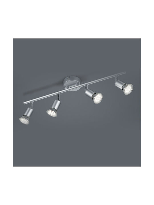 Trio Lighting Paris Spot with 4 Lights and with Socket GU10 in Gray Color
