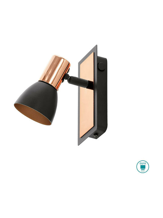 Eglo Barnham Single Spot with Socket GU10 in Copper Color