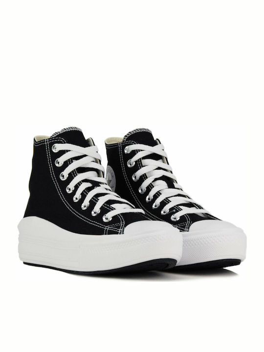 Chuck Taylor All Star Move Hi Flatforms Boots Black / Natural Ivory / White