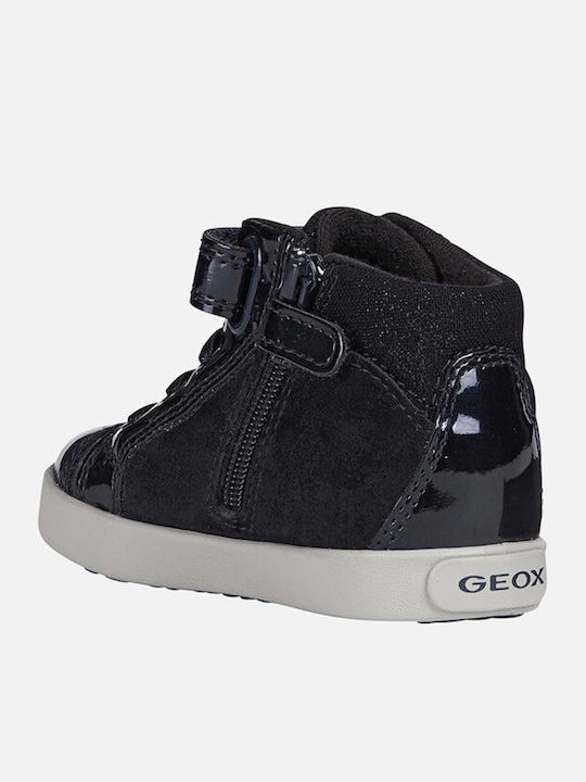 Geox Παιδικά Sneakers High Kilwi Ανατομικά για Κορίτσι Μαύρα