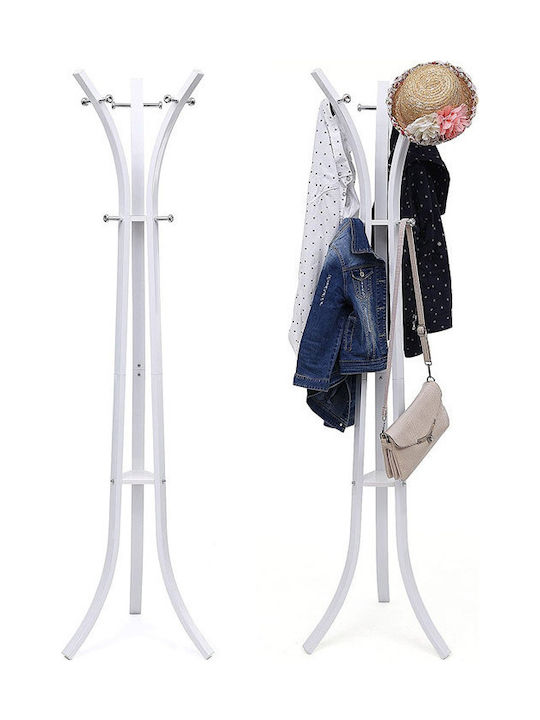 Songmics Cuiere de podea Metal Alb 50x50x176cm
