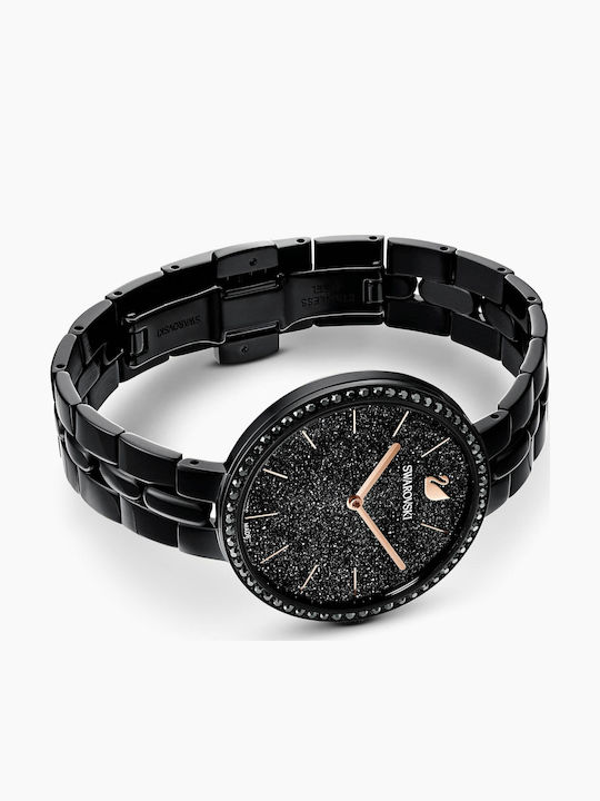 Swarovski Cosmopolitan Women's Watch with Black Metal Bracelet