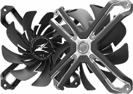 Zalman SF120 Case Fan 1500rpm 54cfm with RGB Lighting and 4-Pin PWM 3-Pin Connection