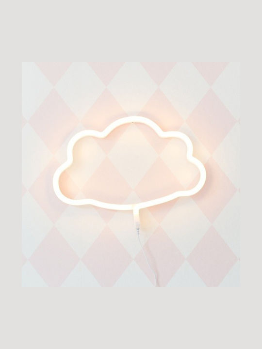 A Little Lovely Company Παιδικό Φωτιστικό Τοίχου Πλαστικό Cloud Κίτρινο