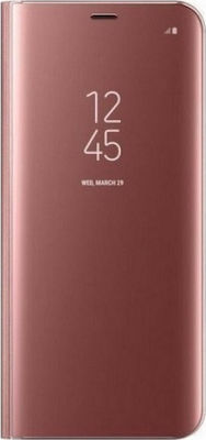 Hurtel Clear View Carte Plastic Rose Gold (Galaxy M21)