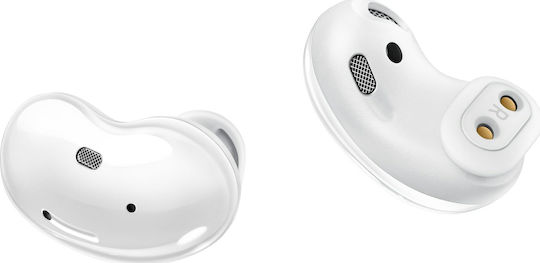 Samsung Galaxy Buds Live Bluetooth Handsfree Ακουστικά με Αντοχή στον Ιδρώτα και Θήκη Φόρτισης Mystic White