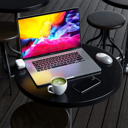 Satechi USB-C Wireless Charging Dock Βάση Φόρτισης σε Γκρι χρώμα για Apple AirPods