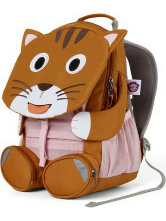 Affenzahn Cat School Bag Backpack Kindergarten in Brown color 8lt