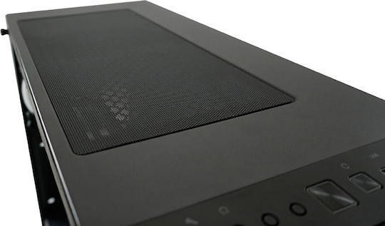 LC-Power Gaming 709B - Solar_System_X Midi Tower Κουτί Υπολογιστή με Πλαϊνό Παράθυρο και RGB Φωτισμό Μαύρο