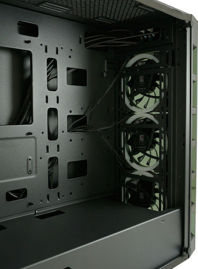 LC-Power Gaming 709B - Solar_System_X Midi Tower Κουτί Υπολογιστή με Πλαϊνό Παράθυρο και RGB Φωτισμό Μαύρο