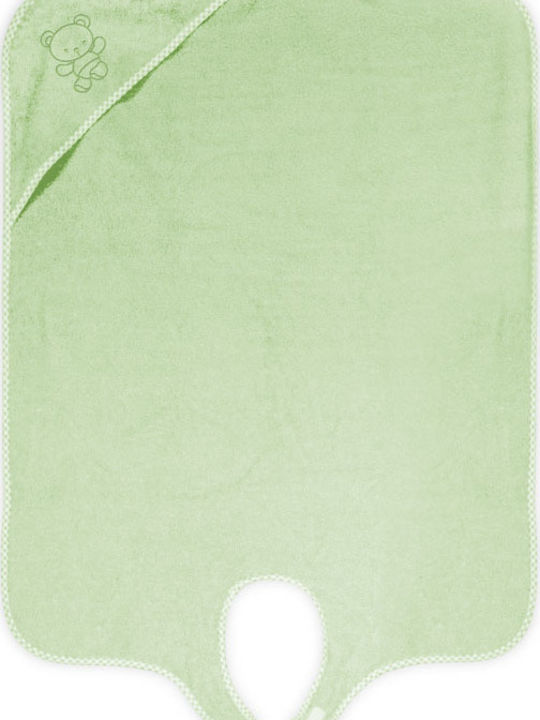 Lorelli Hooded Baby Bath Towel Green