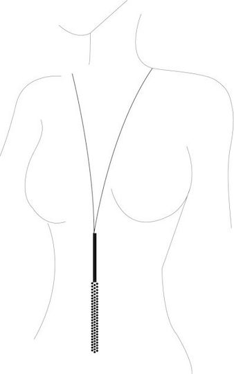 Bijoux Indiscrets Magnifique Halskette Peitsche Sexy Schmuck Silber