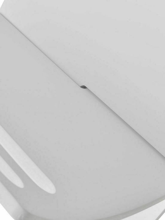 vidaXL Wooden Magazine Rack White 29.5x26.5x29.5cm