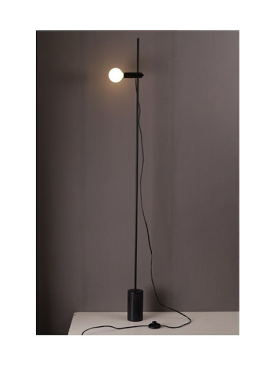 Aca Floor Lamp H160xW9cm. with Socket for Bulb E14 Black