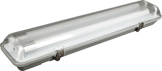 VK Lighting Lighting Batten Double-Ended Outdoor with 2 Slots for LED Lamps T8 150cm