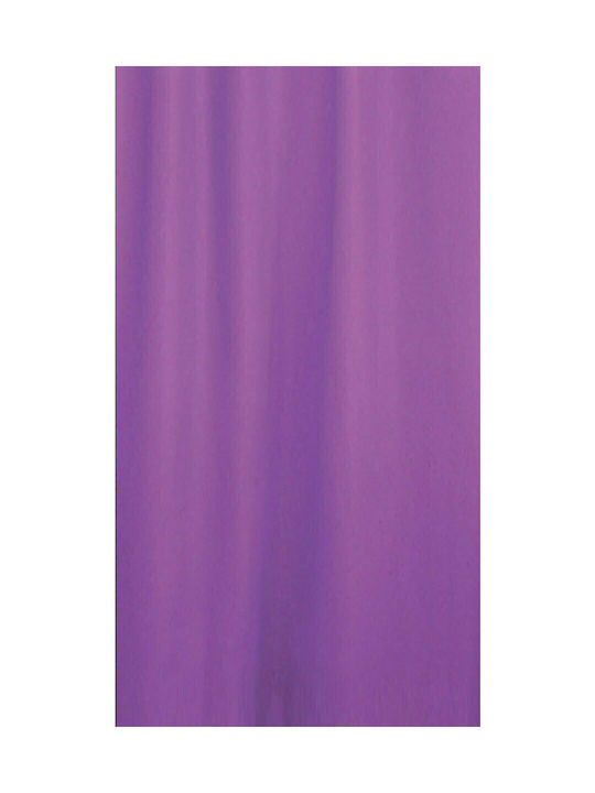 San Lorentzo Solid Fabric Shower Curtain 240x180cm Purple 1030A ΡURΡ