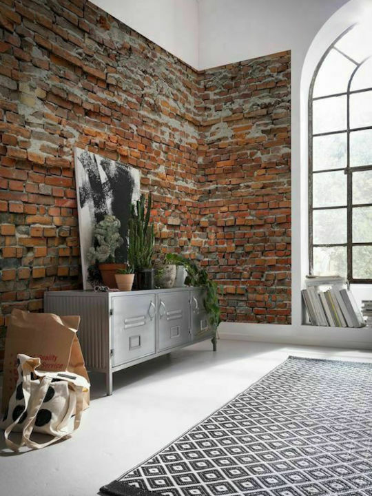 Wall Mural Bricklane Red L368xW248cm