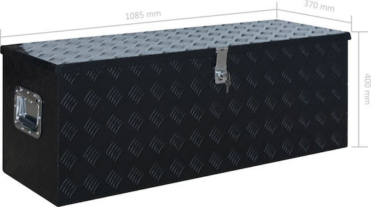 vidaXL Кутия за съхранение на инструменти от алуминий П108.5xШ37xВ40см 144846