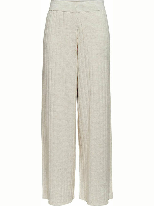 Damen Hoch tailliert Stoff Hose Stone